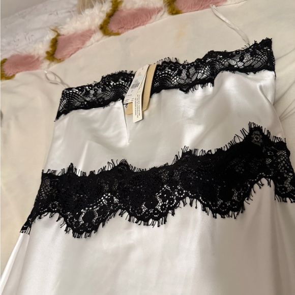 NWT Anthropologie Let Me Be Polina Strapless Lace Trim Midi Dress Women’s Small - Picture 5 of 10